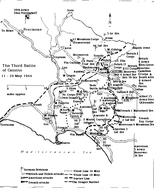 The third Battle of Monte Cassino 
11 - 20 May 1944